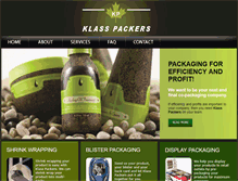 Tablet Screenshot of klasspackers.com